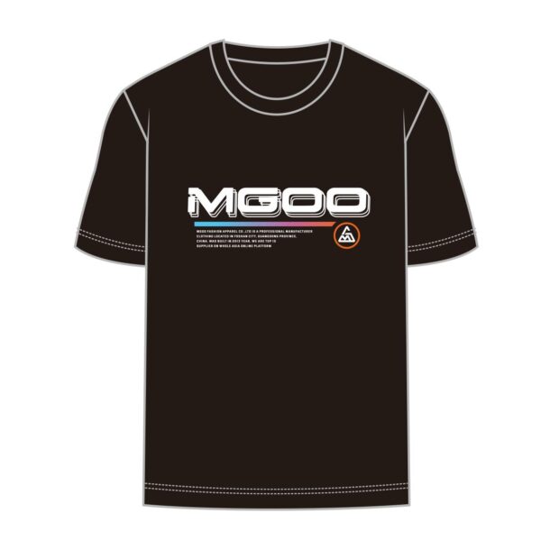 Design Front of Black Custom T Shirt For Men