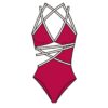 Sexy Bikini Sets High Waist With Multiple Lines