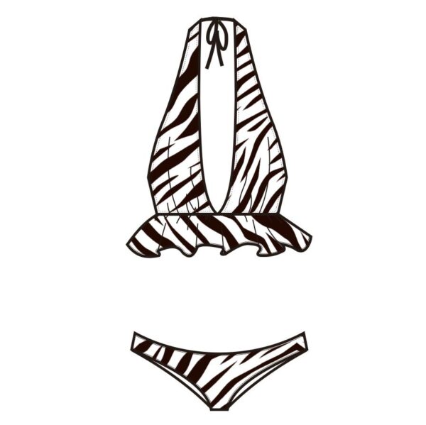 Custom Swimsuit Two Pieces in Leopard Pattern