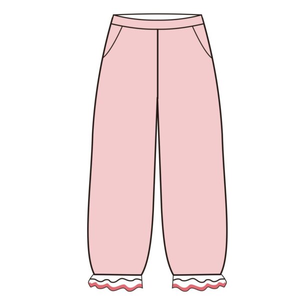 Womenswear Custom Pajamas Pants with Two Side Pockets