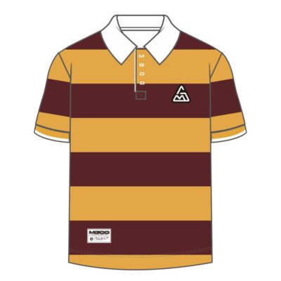 Menswear Custom Short Sleeve Rugby Shirt with Your Brand Logo