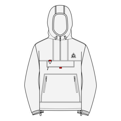 Clothing Design of Mens Windbreaker Gray and White Jacket
