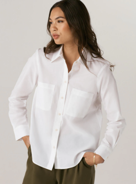 White Long Sleeve Shirt from VETTA