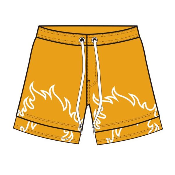 Clothing Design of Yellow Shorts Mens