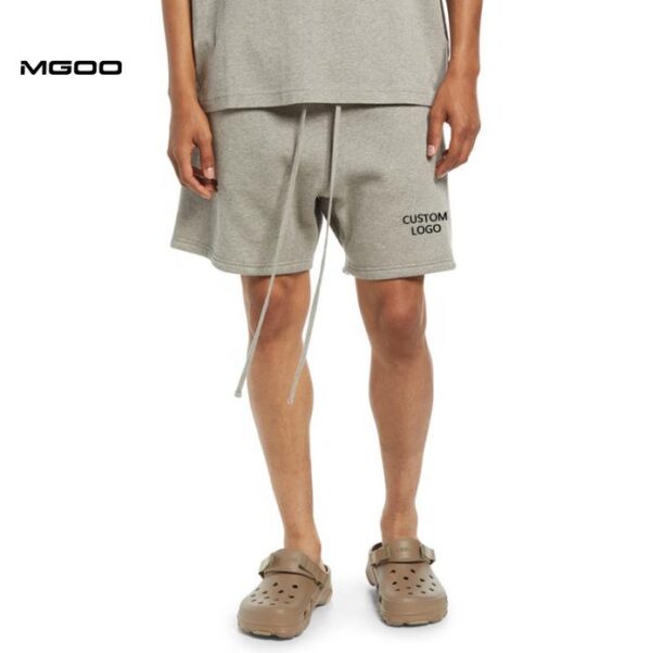 Front of Mens Drawstring Cotton Shorts