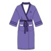 Front of Mens Purple Heavy Bathrobe