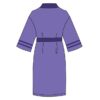 Back of Mens Purple Heavy Bathrobe