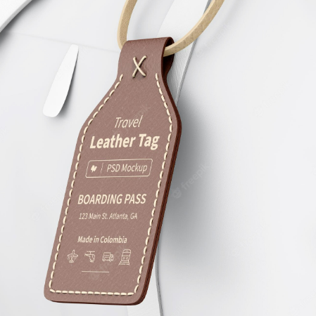leather hang tags