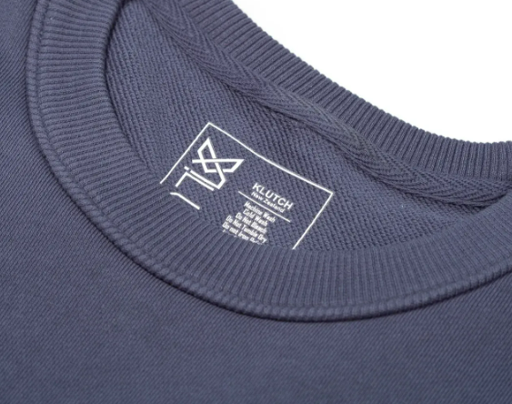 printed label on clothes