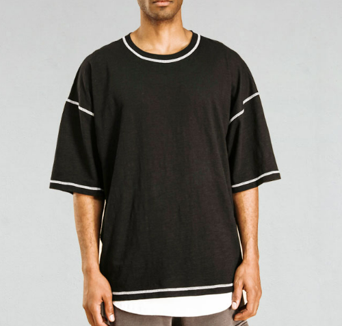 mens drop shoulder tee