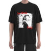 MDST004 Men'S Black Fashion Heat Tranfer Printing Drop Shoulder T-Shirts