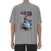 MDST005 the back of men's Khaki astronaut cartoon printing drop shoulder T-shirts