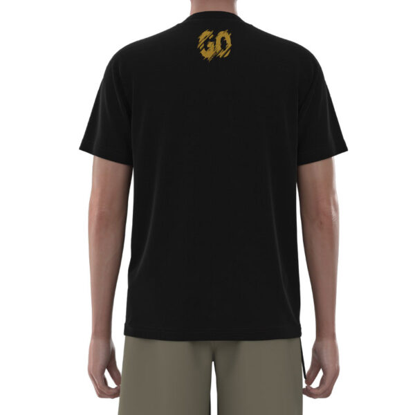 MNT009 The Back Of Men'S Black Summer Tee Short Sleeve Cotton Normal T-Shirts