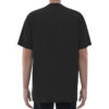 MLT007 the back of Men'S Black Loose Sports Short Sleeve Side Print Long T-Shirt