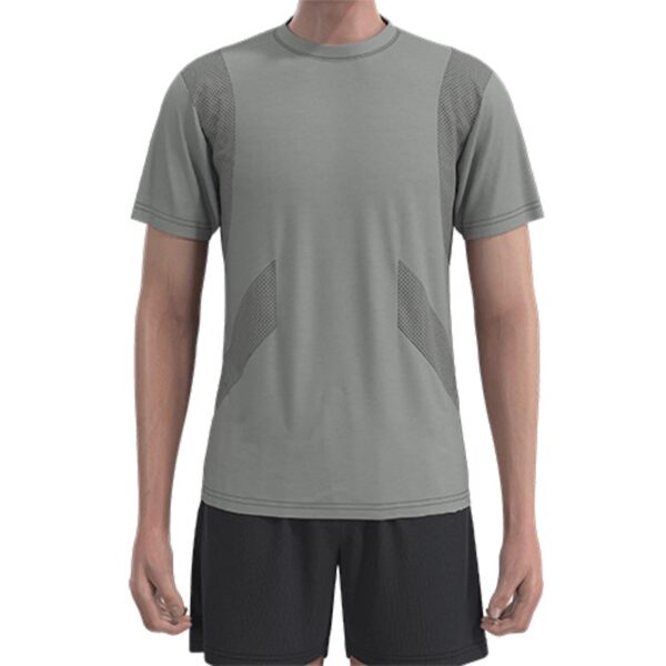 MMT006 Men'S Dark Green Sports Style Short Sleeve Muscle T-Shirts