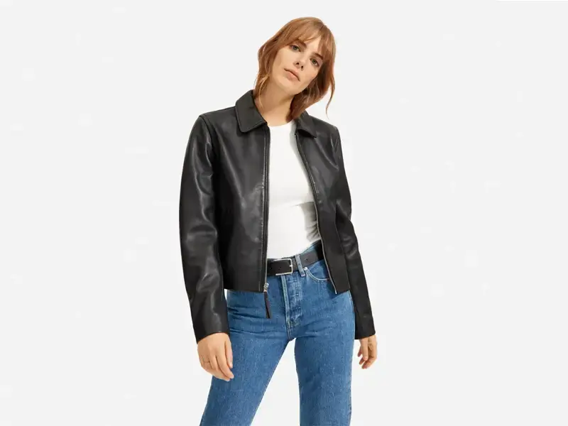 Sleek Leather Jacket