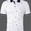 MPLS003 Men's Graphic Print Polo Shirts Short Sleeve Collared Golf Shirt Casual Street Style Tops - Image 2